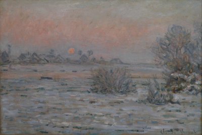 Winter Sun at Lavacourt by Claude Monet